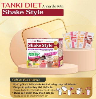 Thực phẩm Tanki Diet Shake Style (10 gói/25gr - 4 vị)