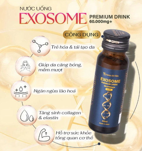 Nước uống Collagen EXOSOME Premium Drink 60.000MG+ (10 chai 50ml)