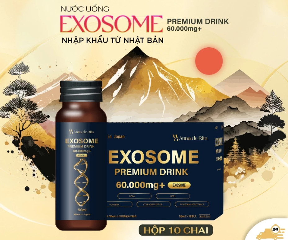 Nước uống Collagen EXOSOME Premium Drink 60.000MG+ (10 chai 50ml)